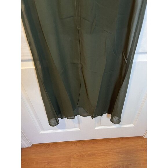 Colleen Lopez Maxi Tunic with Knit Underlayer Size XS Dark Elm NWOT - Picture 6 of 8